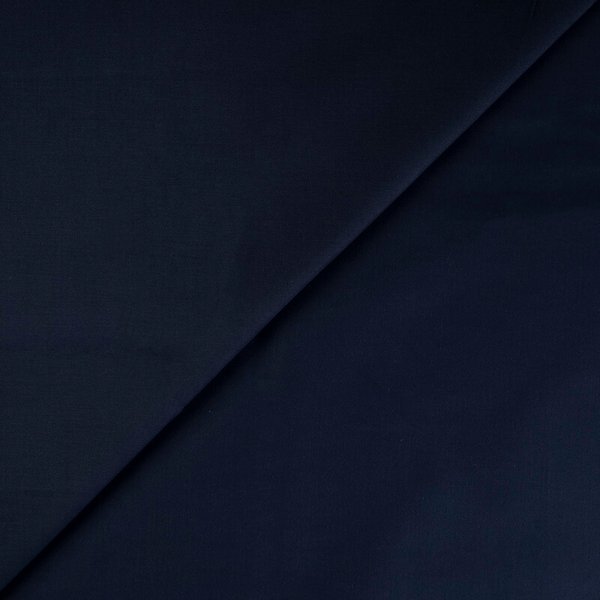 Gabardine émerisée coton et élasthanne - Marine