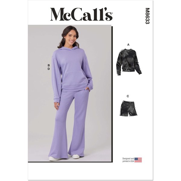 Patron McCall's n°8633 – Sweat et sweat à capuche – BB (44-52)
