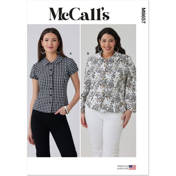Patron McCall's n°8657 – Hauts en maille boutonnés – U6 (50-60)