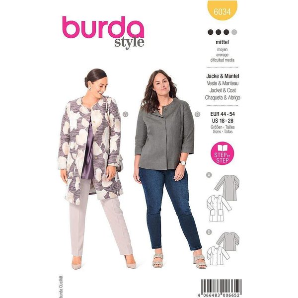 Patron Burda 6034 - Manteau et Veste tailleur