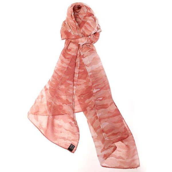 Foulard 100% soie - Waves vieux rose