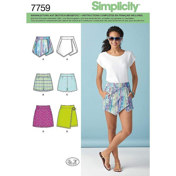 Patron Simplicity 1370.P5- Short jupette