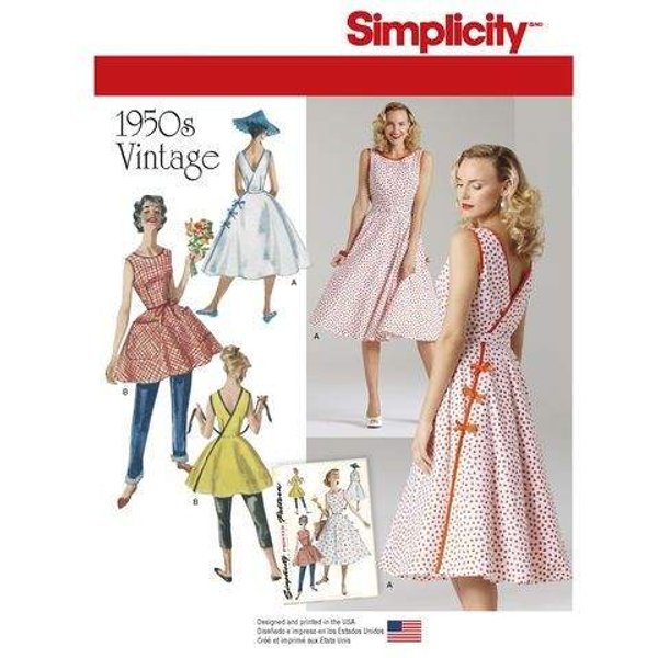 Patron Simplicity 8085.R5 - Robe Vintage Femme-image