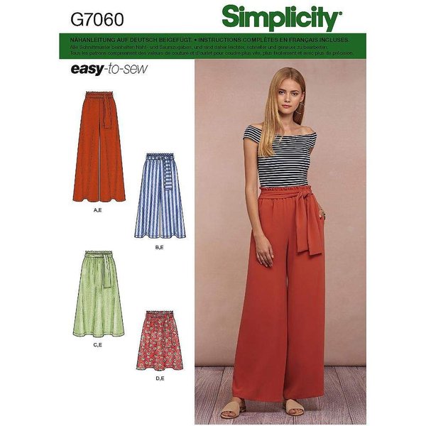 Patron Simplicity 8605.A - Jupe et pantalon