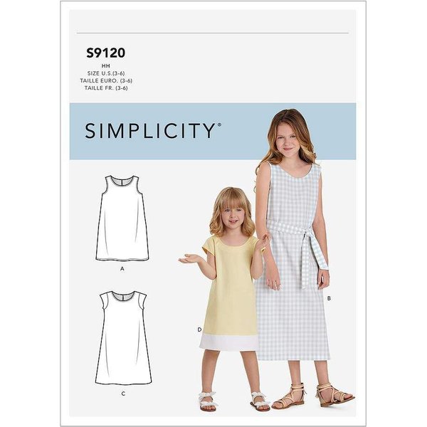Patron Simplicity 9120.K5 - Robe Fille Chasuble-image