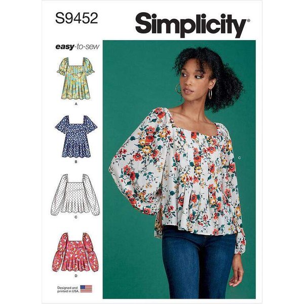 Patron Simplicity 9452.H5 - Hauts Pour Femme-image
