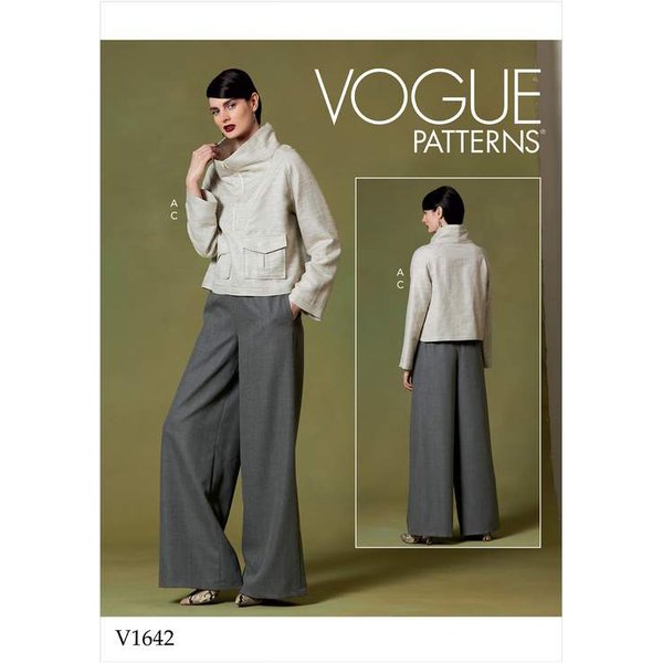 Patron Vogue 1642 Y - Ensemble Plissé Et Pantalon Confort-image