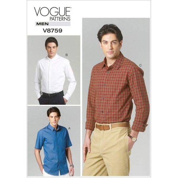 Patron Vogue 8759 Mxx - Chemises Pour Homme-image