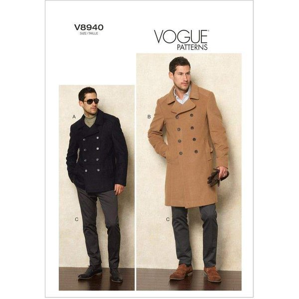 Patron Vogue 8940 Muu - Ensemble Homme : Caban Et Pantalon-image