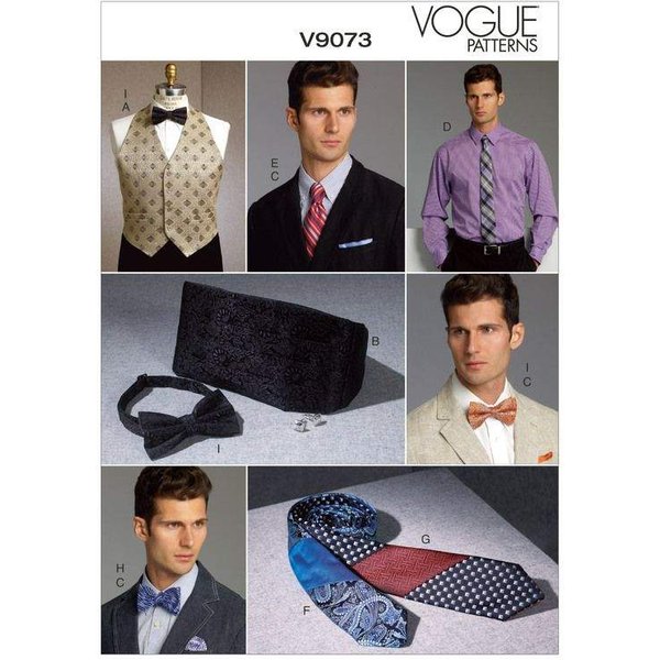 Patron Vogue 9073 Osz - Gilet Et Accessoires Pour Homme-image