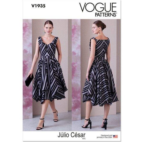 Patron Vogue 1935 Y5 - Robe Avec Corsage Dans Le Biais-image