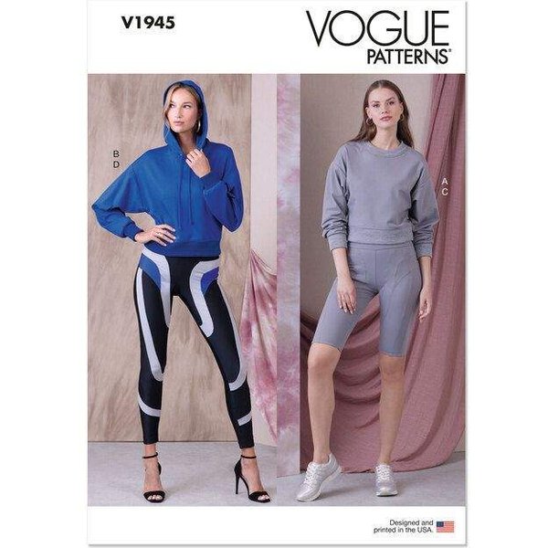 Patron Vogue 1945 A - Haut court & collant