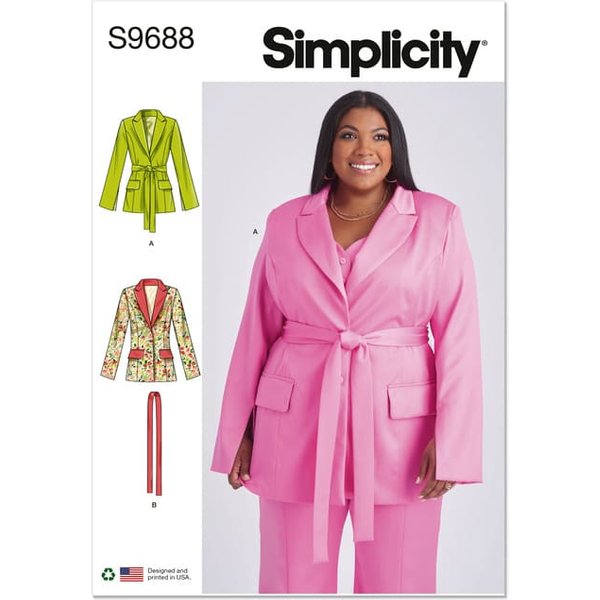 Patron Simplicity 9688.W2 - Blouson avec ceinture
