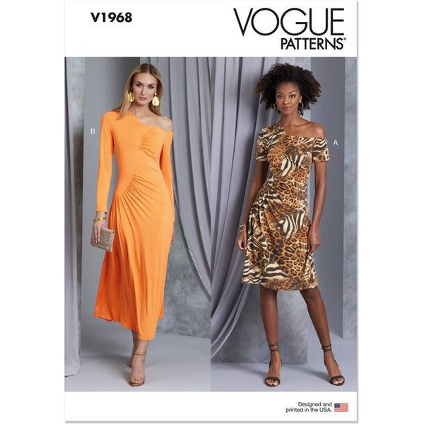 Patron Vogue 1968 B5 - Robe moulante