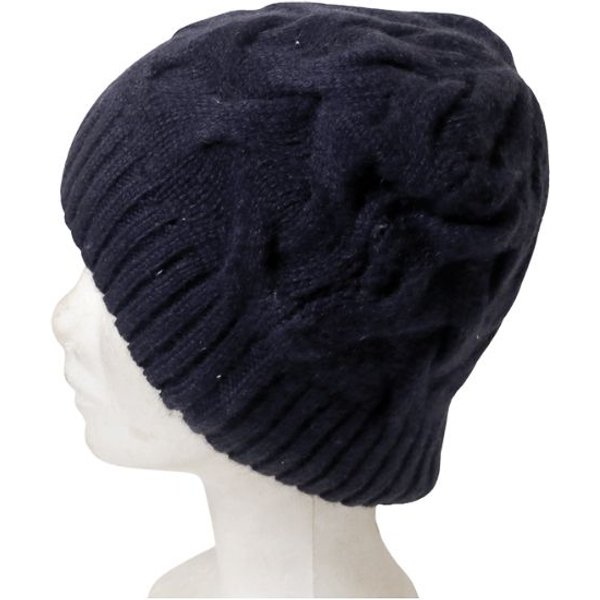 Bonnet 100% Yak torsadé - Marine