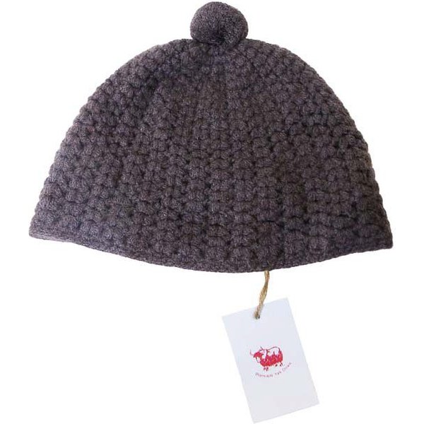 Bonnet 100% Yak pompon - Taupe