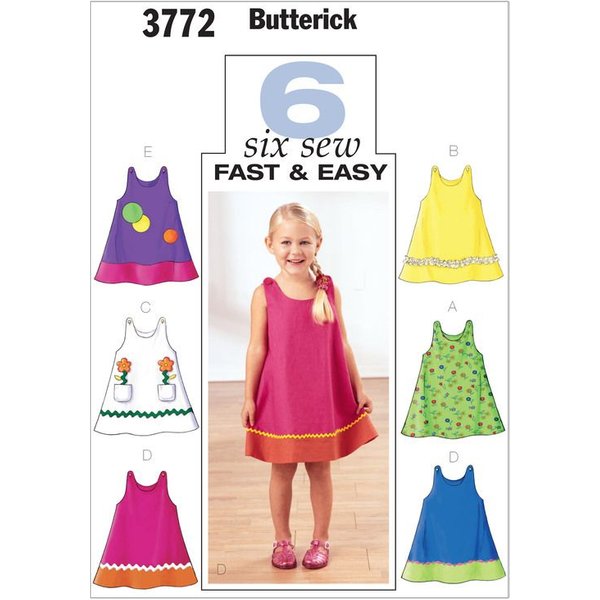 Patron Butterick 3772/4 - Robe enfant