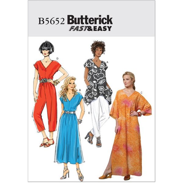 Patron Butterick 5652/ZZ - Robe, Caftan, Combinaison Et Pantalon-image