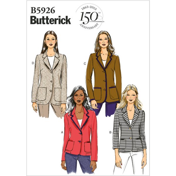 Patron Butterick 5926/F5 - Veste