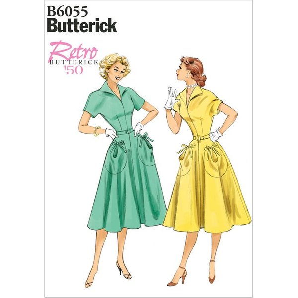 Patron Butterick 6055/E5 - Robe et ceinture