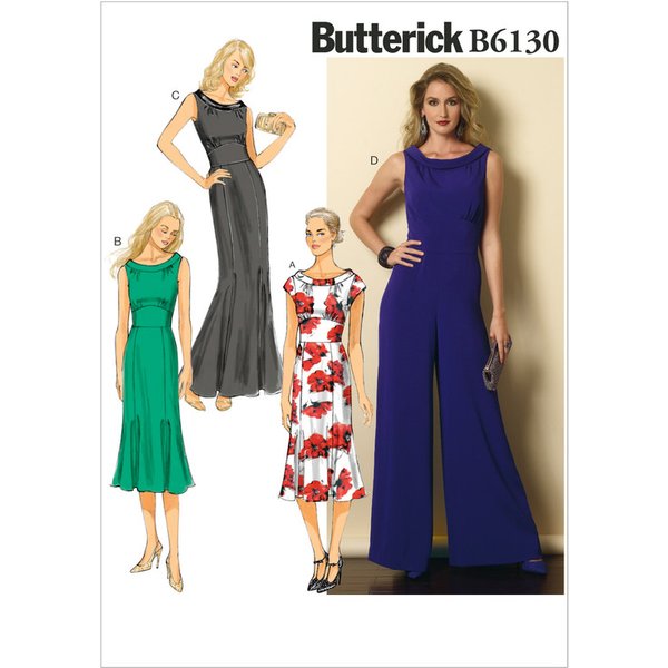 Patron Butterick 6130/E5 - Robe et combinaison