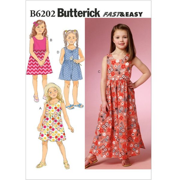 Patron Butterick 6202/CDD - Robe et jupe-culotte