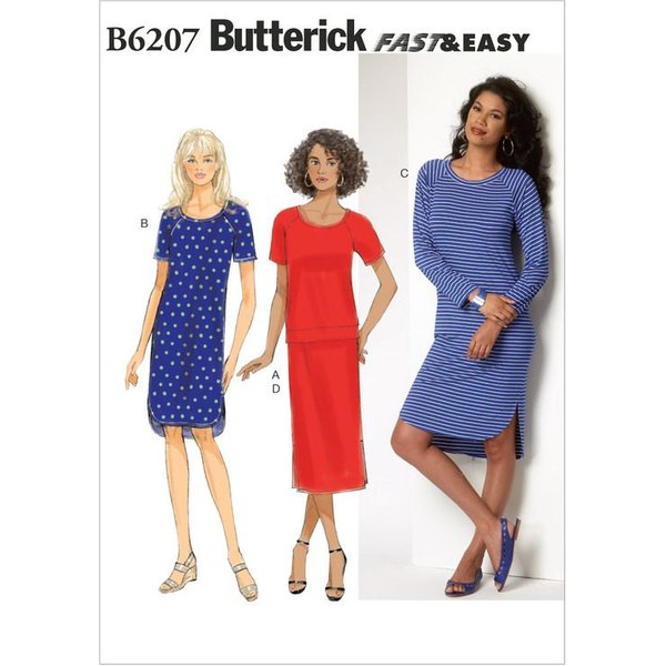 Patron Butterick 6207/ZZ - Haut, Robe Et Jupe-image