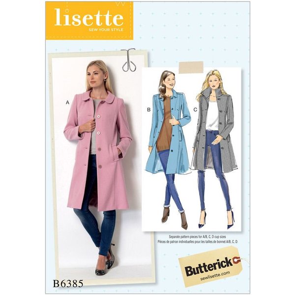 Patron Butterick 6385/A5 - Manteau-image