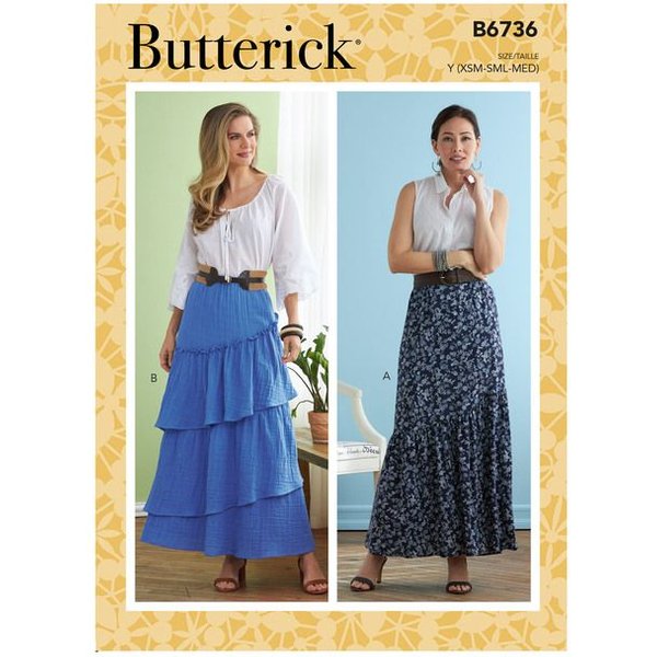 Patron Butterick 6736/ZZ - Jupe