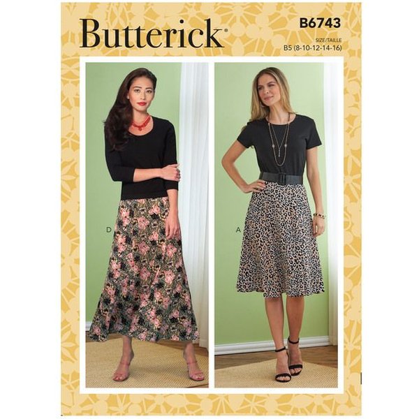 Patron Butterick 6743/F5 - Jupe