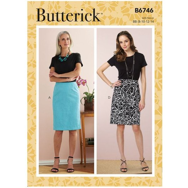 Patron Butterick 6746/F5 - Jupe Et Ceinture-image