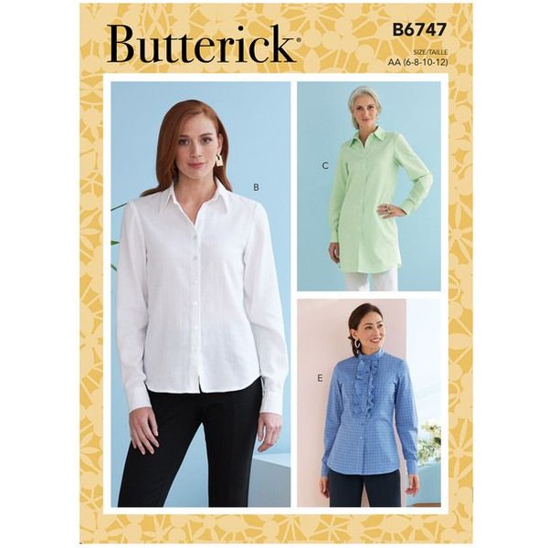 Patron Butterick 6747/AA - Haut-image