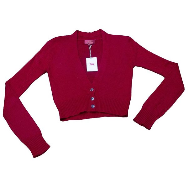 Gilet court 100% Yak - Rouge (Taille XL)