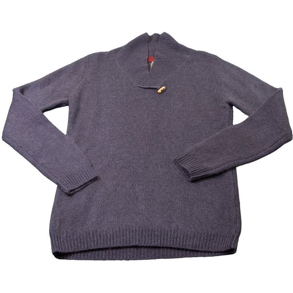 Pull 100% Yak fermeture brandebourg - Taupe (Taille S)
