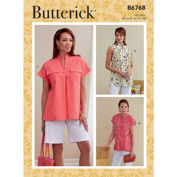Patron Butterick 6768/A5 - Haut-image