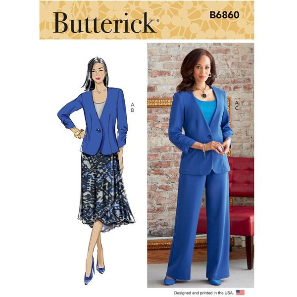 Patron Butterick 6860/RR - Veste, Jupe Et Pantalon-image