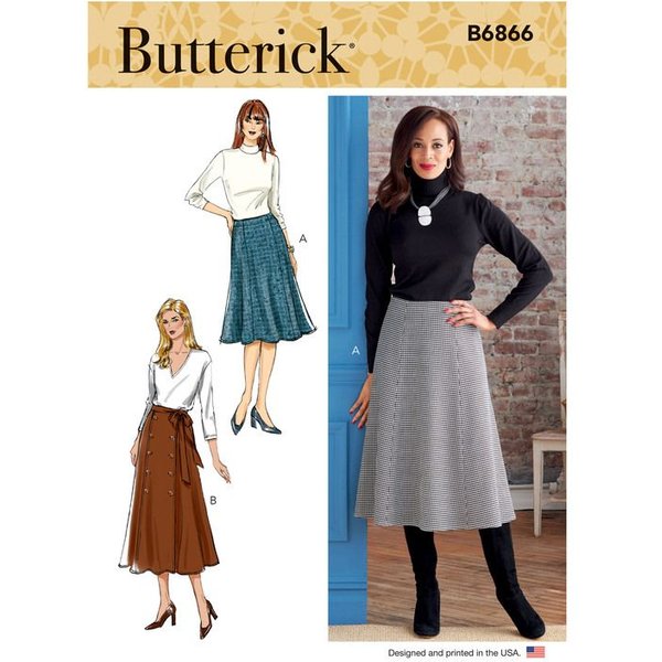 Patron Butterick 6866/F5 - Jupe-image