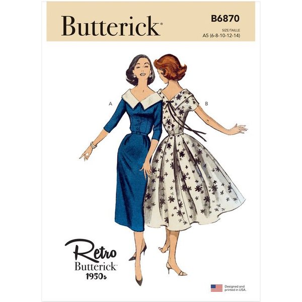 Patron Butterick 6870/A5 - Robe