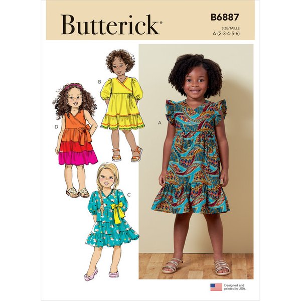 Patron Butterick 6887/A - Robe
