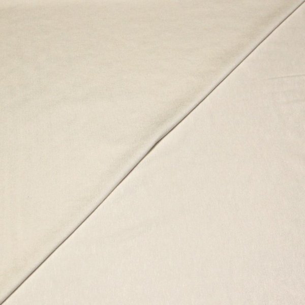 Jersey Uni Viscose & éLasthanne - Blanc Cassé-image