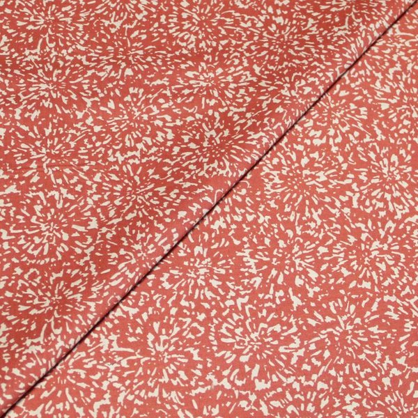 Percale 100% Coton Peigné Luxe - Motif Beige Grisé Fond Rosé-image