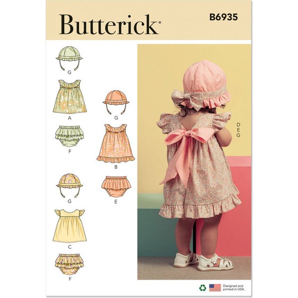 Patron Butterick 6935/A - Haut, Culotte Et Chapeau-image