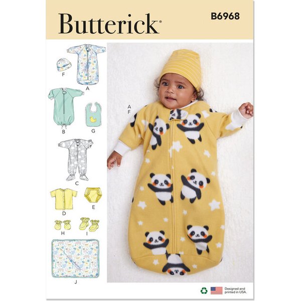 Patron Butterick 6968/A - Nids d’ange