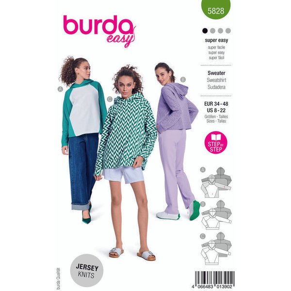Patron Burda 5828 - T-shirt