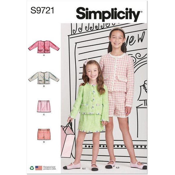 Patron Simplicity 9721/K5- Veste, Jupe Et Short-image