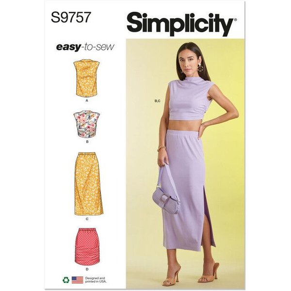 Patron Simplicity 9757.A - Haut Et Jupe-image