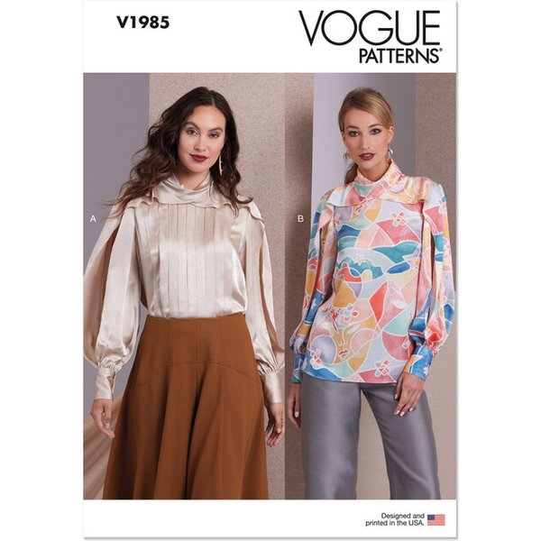 Patron Vogue 1985 AX5 - Haut-image