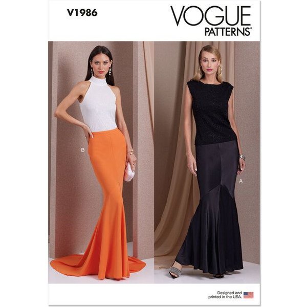 Patron Vogue 1986 Y5 - Jupes longues
