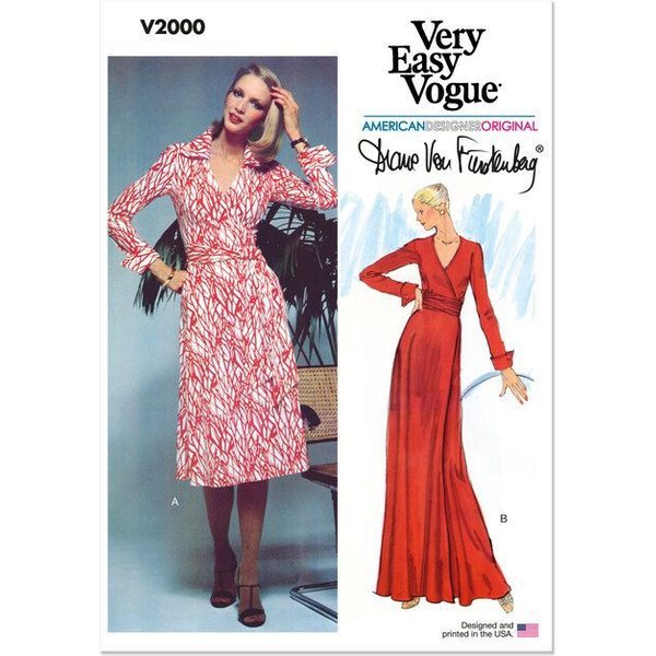 Patron Vogue 2000 H5 - Robe portefeuille