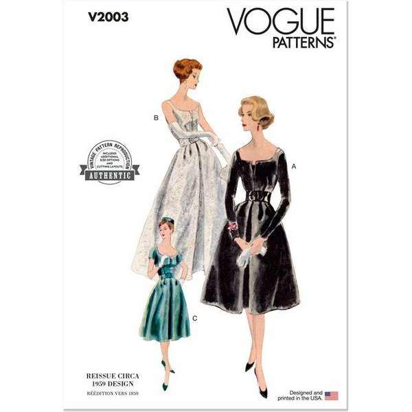 Patron Vogue 2003 H5 - Robe Et Jupon-image